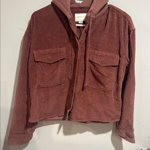 American Eagle Outfitters Corduroy Jacket in Rust